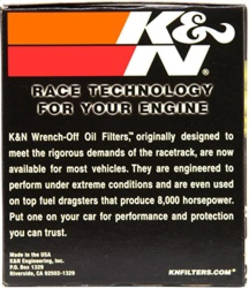 K&N 87-92 Supra Non-Turbo / 99-04 Grand Cherokee 4.0 Performance Gold Oil Filter - Additional View 8
