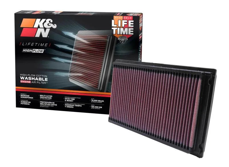 K&N 88-08 Nissan 1.8L / 87-05 Nissan/Infiniti 3.0L / 00-09 3.5LDrop In Air Filter - Additional View 12