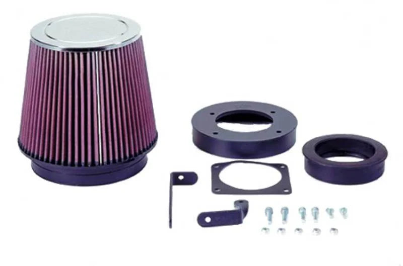 K&N 94-95 Ford Mustang V8-5.0L Performance Intake Kit - Side View