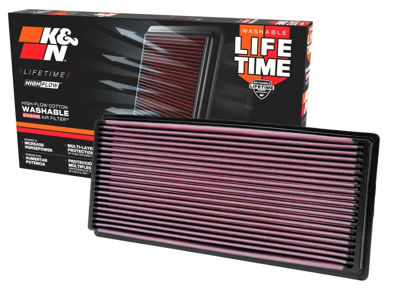 K&N 96-02 Jeep Wrangler 2.5L L4 / 96-06 4.0L L4 Drop In Air Filter - Additional View 7