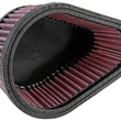 Load image into Gallery viewer, K&amp;N 96-09 Suzuki DR650S/SE Replacement Air Filter - Back View