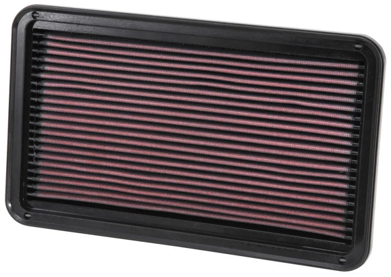K&N 97-03 Lexus ES/RX300 / 97-04 Toyota Ava / 97-01 Camry / 98-03 Sien/Sol Drop In Air Filter - Side View
