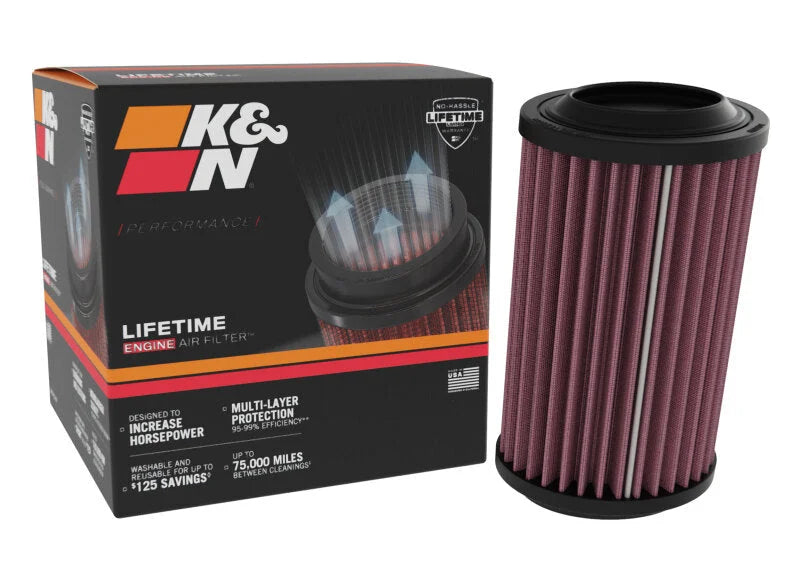 K&N 98-00 Honda CB400 VTEC 400 Replacement Air Filter - Back View