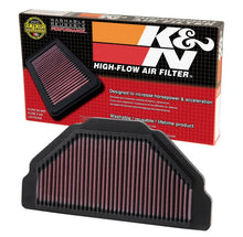 Load image into Gallery viewer, K&amp;N 98-02 Kawasaki ZX6R Ninja/05-08 ZZR600 Air Filter - Side View