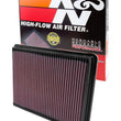 Load image into Gallery viewer, K&amp;N 99-08 Pontiac / 00-05 Chevy / 99-05 Buick Drop In Air Filter - Side View