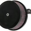 Load image into Gallery viewer, K&amp;N 99+ Harley Davidson Street Metal Intake System - Hammer Black - Side View
