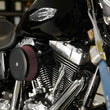 Load image into Gallery viewer, K&amp;N 99+ Harley Davidson Street Metal Intake System - Hammer Black - Back View