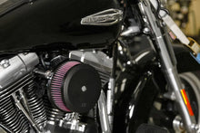 Load image into Gallery viewer, K&amp;N 99+ Harley Davidson Street Metal Intake System - Hammer Black - Installation View
