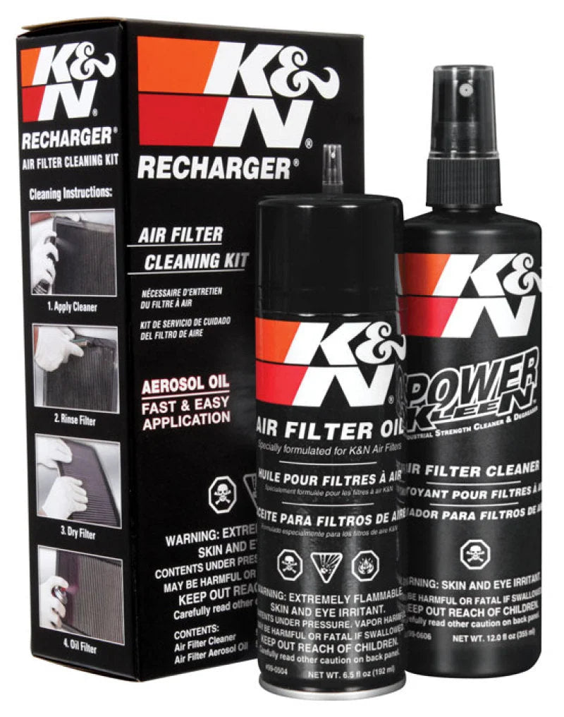 K&N Aerosol Oil Recharger Service Kit - Installation View