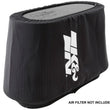 Load image into Gallery viewer, K&amp;N Air Filter Wrap - Black - 4.313in Base ID x 4.75in Top ID x 6.75in H - Installation View