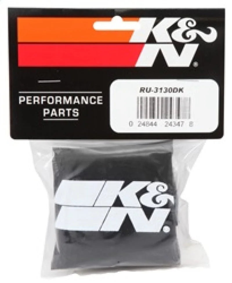 K&N Air Filter Wrap Black RU-3130 - Installation View