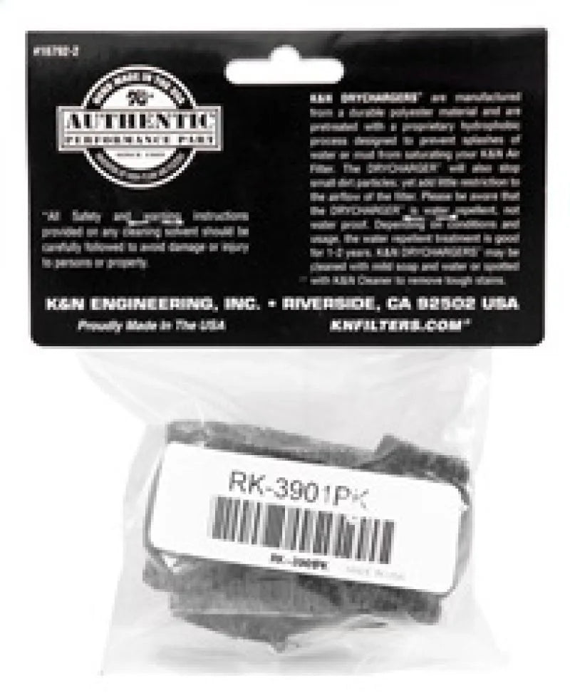 K&N Air Filter Wrap Black Round Height 2.5 in ID 7.5in - Additional View 6