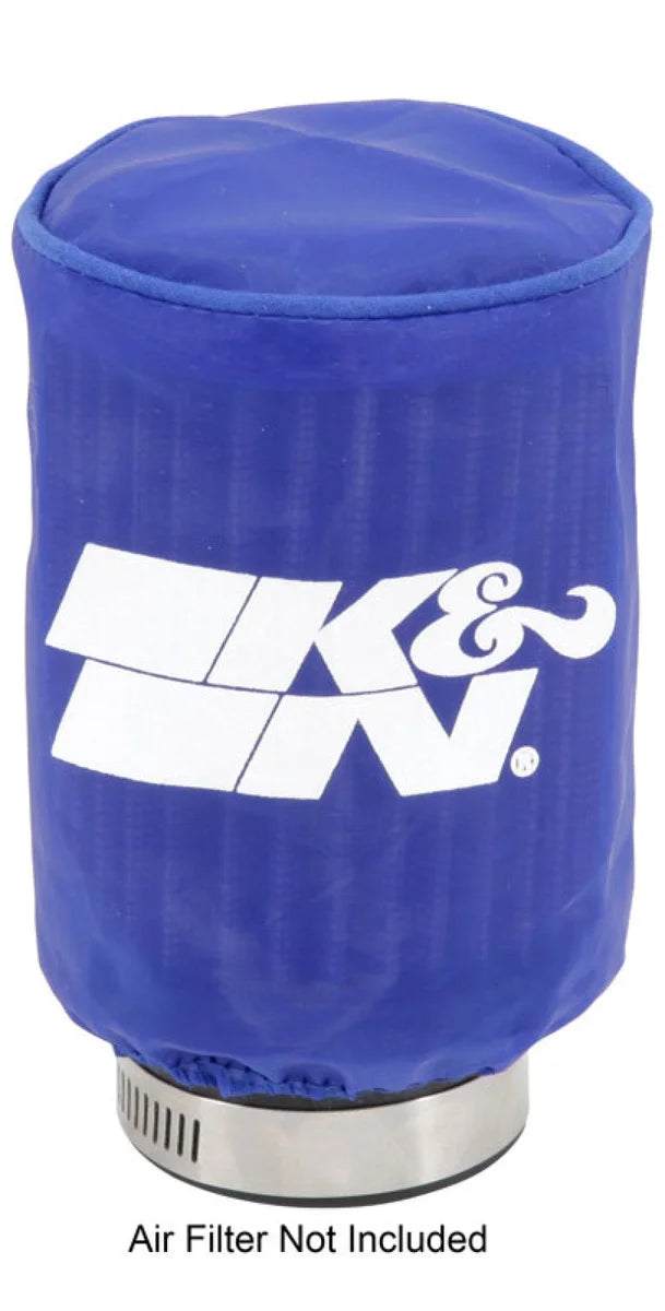 K&N Air Filter Wrap- Blue - Side View