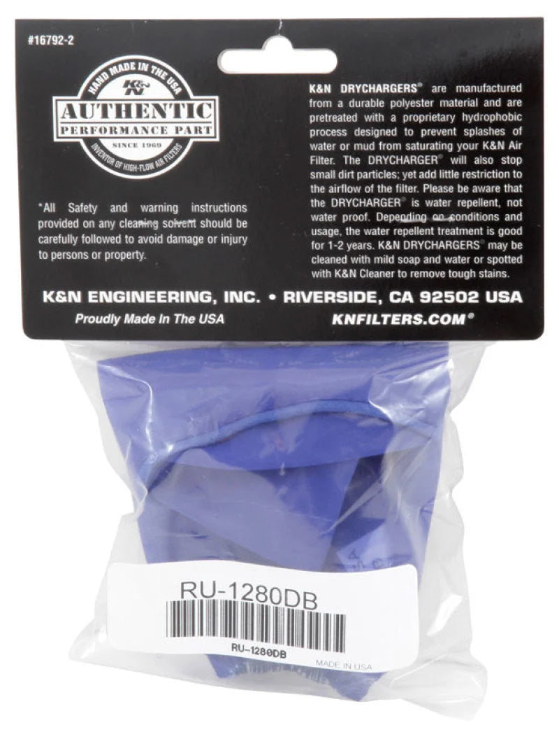K&N Air Filter Wrap- Blue - Additional View 5