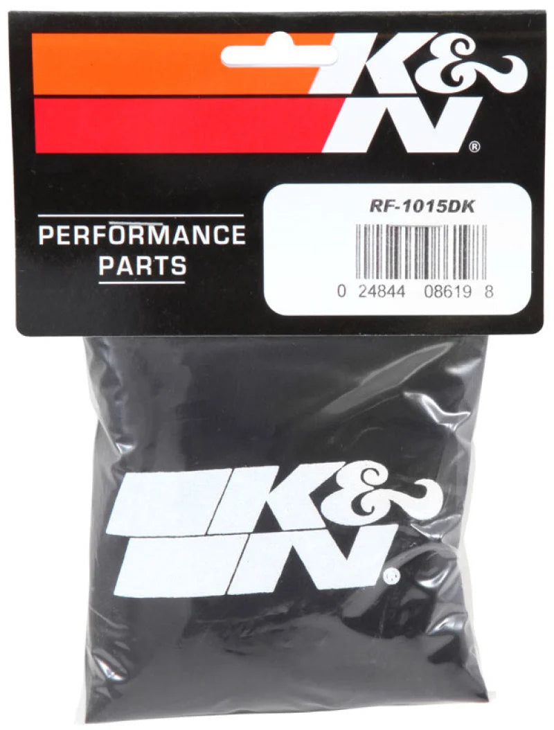 K&N Air Filter Wrap Drycharger - Black - Back View