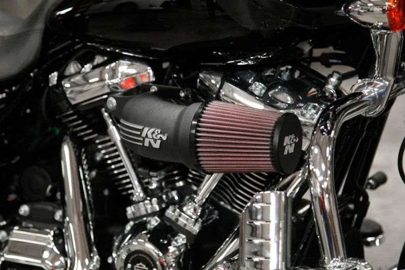 K&N AirCharger H/D Touring Models 2017-2018 Performance Air Intake System - Side View