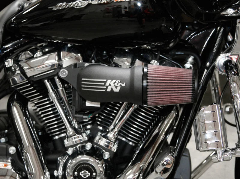 K&N AirCharger H/D Touring Models 2017-2018 Performance Air Intake System - Back View