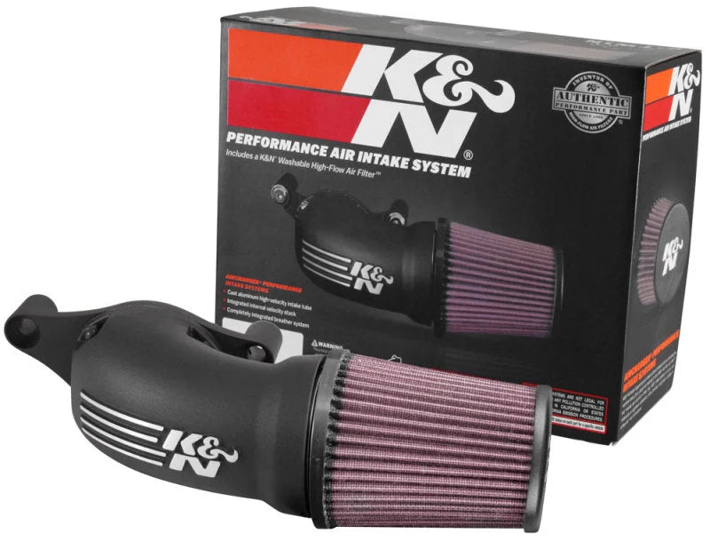 K&N AirCharger H/D Touring Models 2017-2018 Performance Air Intake System - Installation View