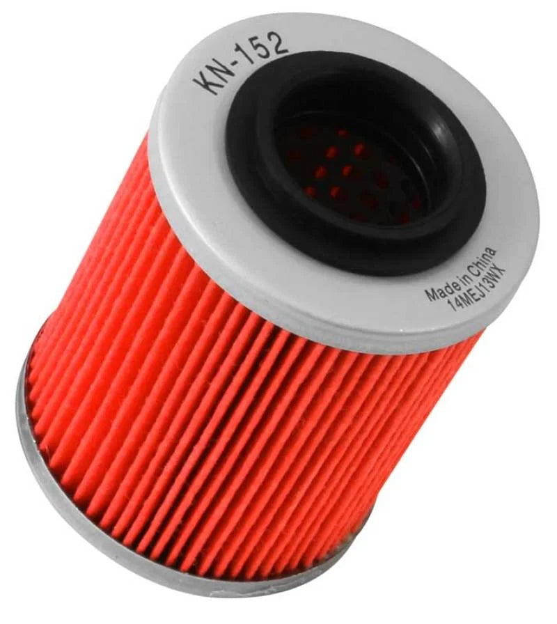 K&N Aprilia / Bombardier / Can-Am / Ski Doo 2.219in OD x 2.969in H Oil Filter - Back View
