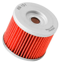 Load image into Gallery viewer, K&amp;N Aprilia / MZ / BMW / MUZ 2.219in OD x 2.063in H Oil Filter - Back View