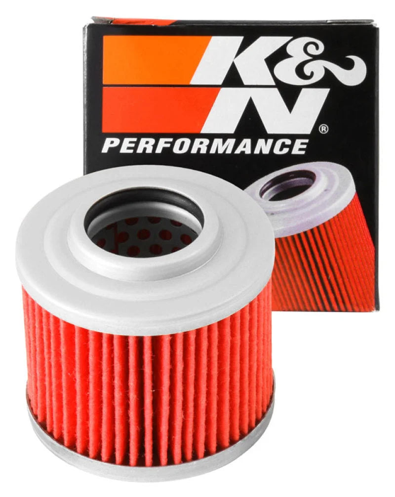 K&N Aprilia / MZ / BMW / MUZ 2.219in OD x 2.063in H Oil Filter - Installation View