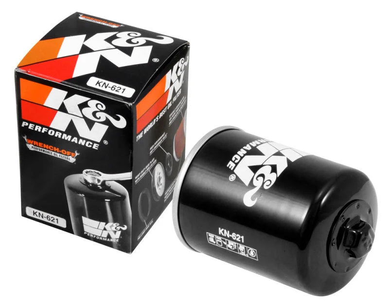 K&N Arctic Cat 2.688in OD x 3.344in H Oil Filter - Installation View
