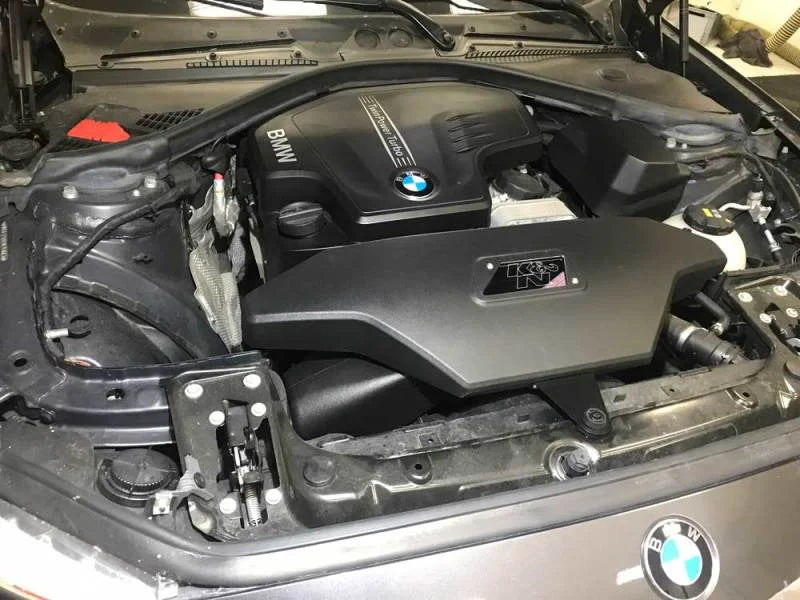 K&N BMW 2-3-4 Series N20 Engine Performance Air Intake System - Back View
