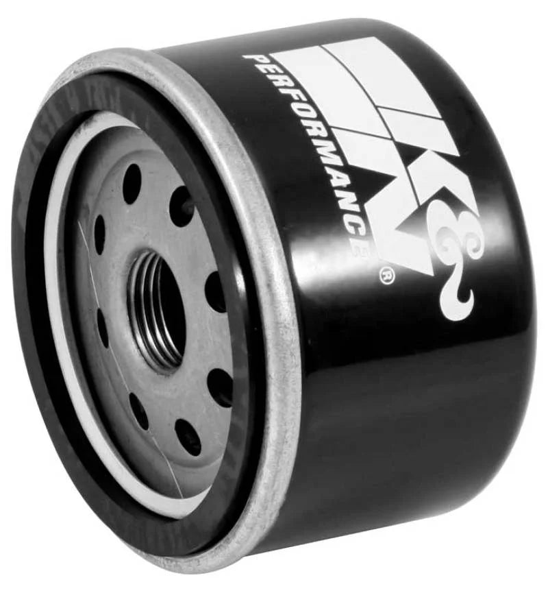 K&N BMW 3.063in OD x 2.156in H Oil Filter - Back View