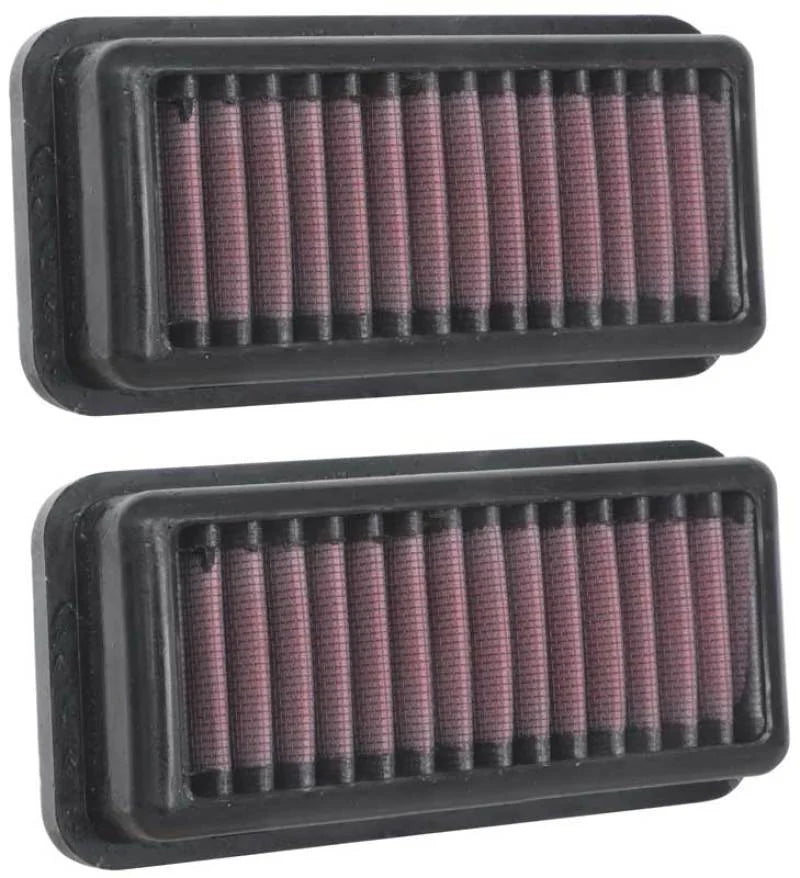 K&N BMW X3M/X4M L6-3.0L F/I Turbo Drop In Air Filter - Side View