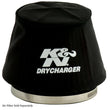 Load image into Gallery viewer, K&amp;N Black Drycharger 6.25in Base ID / 4.375in Top ID / 4.125in Height Air Filter Wrap