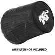 Load image into Gallery viewer, K&amp;N Black Drycharger Rectangle Straight Air Filter Wrap - Black - Main Product View