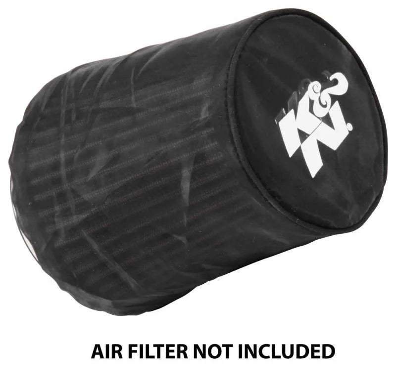 K&N Black Drycharger Rectangle Straight Air Filter Wrap - Black - Main Product View