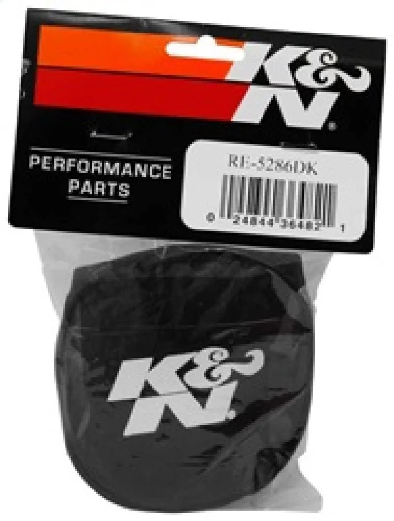 K&N Black Drycharger Rectangle Straight Air Filter Wrap - Black - Additional View 6