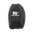 Load image into Gallery viewer, K&amp;N Black Drycharger Round Tapered Custom Air Filter Wrap - Detail View
