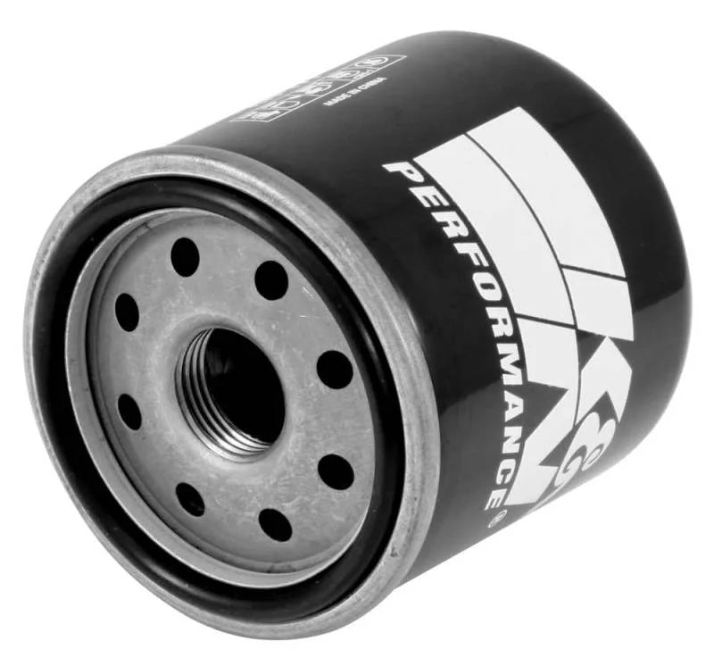 K&N Buell 2.563in OD x 2.969in H Oil Filter - Back View