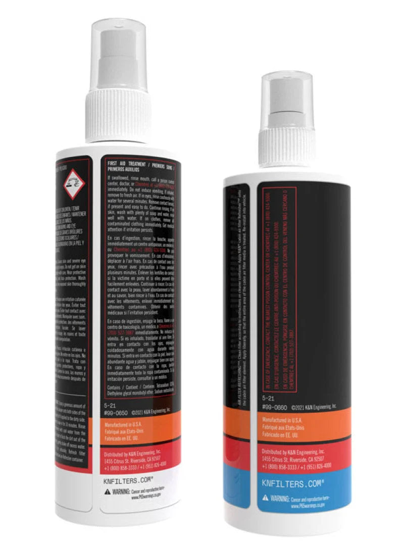 K&N Cabin Filter Cleaning Kit - Side View