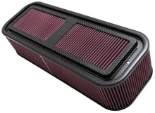 Load image into Gallery viewer, K&amp;N Carbon Fiber Air Box Medium 4in h Air Box Only No Base - Main Product View
