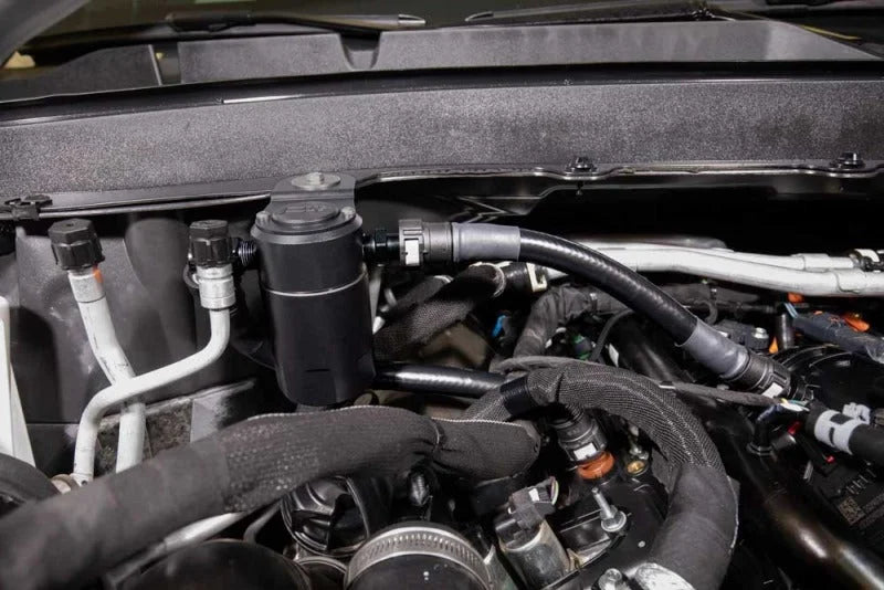 K&N Catch Can Oil Separator fits 2020-2025 Ford Explorer / 2020-2024 Lincoln Aviator 3.0L - Installation View