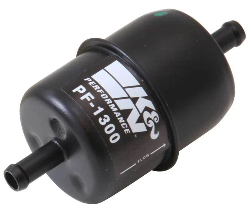 K&N Cellulose Media Fuel Filter 1.688in OD x 3.813in L - Side View