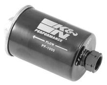 Load image into Gallery viewer, K&amp;N Cellulose Media Fuel Filter 2.125in OD x 4.281in L - Side View