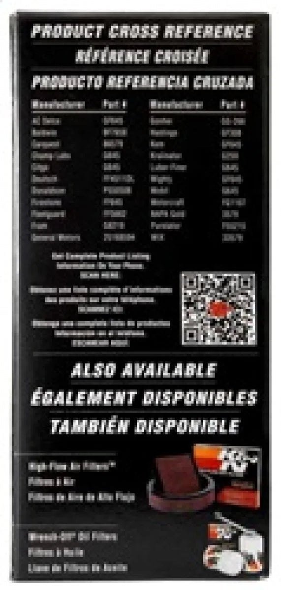 K&N Cellulose Media Fuel Filter 2.125in OD x 5.438in L - Additional View 6