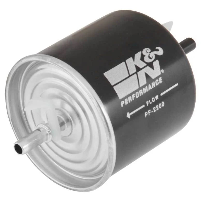 K&N Cellulose Media Fuel Filter 3in OD x 5.625in L - Side View