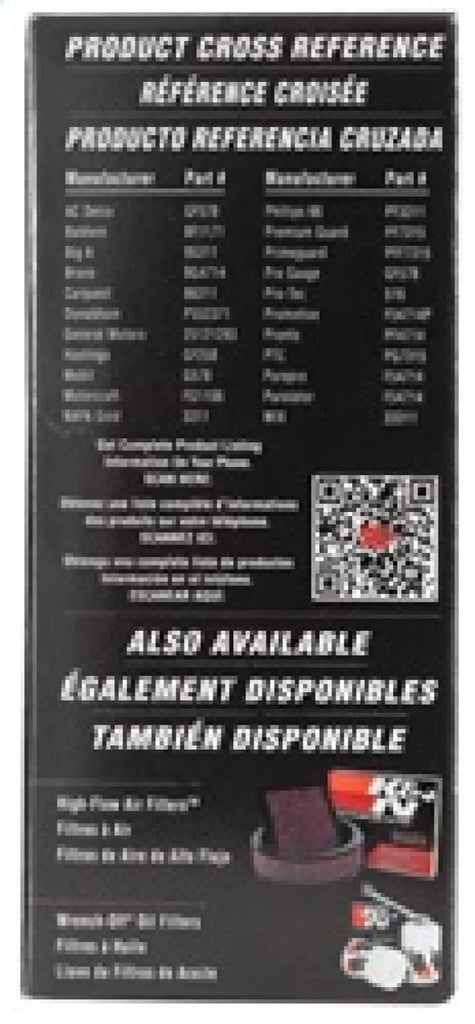 K&N Cellulose Media Fuel Filter 3in OD x 5.625in L - Additional View 10