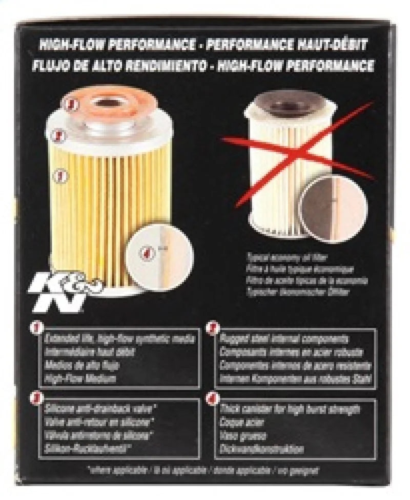 K&N Chevy / Pontiac / GMC / Buick Performance Gold Oil Filter - Additional View 7