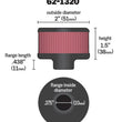 Load image into Gallery viewer, K&amp;N Clamp On Rubber Base Crankcase Vent Filter 0.375in Flange ID x 2in OD x 1.5in Height - Main Product View