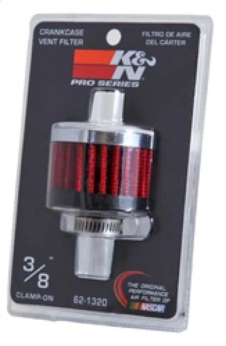 K&N Clamp On Rubber Base Crankcase Vent Filter 0.375in Flange ID x 2in OD x 1.5in Height - Additional View 11