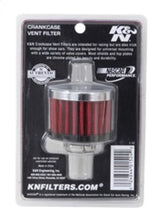 Load image into Gallery viewer, K&amp;N Clamp On Rubber Base Crankcase Vent Filter 0.5in Flange ID 2in OD 1.5in Height - Additional View 5