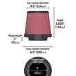Load image into Gallery viewer, K&amp;N Cone Filter 5in ID 6.5in base 4.5in top 5.625in height carbon fiber look - Additional View 9