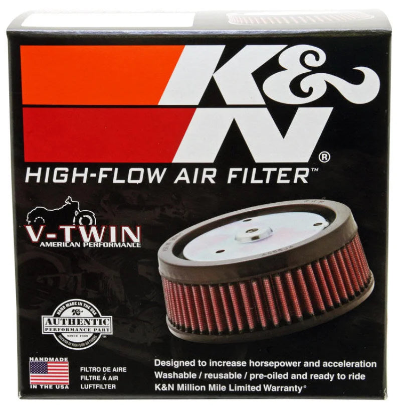 K&N Custom Air Filter Round 5-3/8in OD x 4in ID x 2in H - Side View