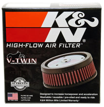 Load image into Gallery viewer, K&amp;N Custom Air Filter Round 5-3/8in OD x 4in ID x 2in H - Side View